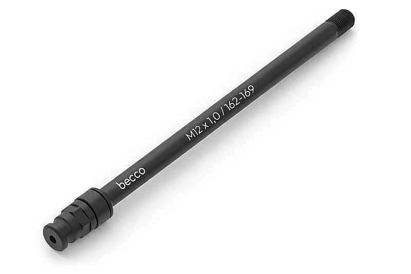 Qeridoo becco Steckachse M12x1,0 / 162-169mm (B-TA12-25-BK100-169) f�r Qeridoo Kidgoo 2 2026 (Q-KDG2-26)