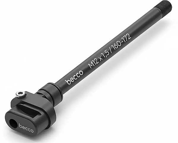 Qeridoo becco Steckachskupplung M12 x 1,5 / 160-172 (V-TA12-25-BK150-172) f�r Qeridoo Kidgoo 2 2026 (Q-KDG2-26)