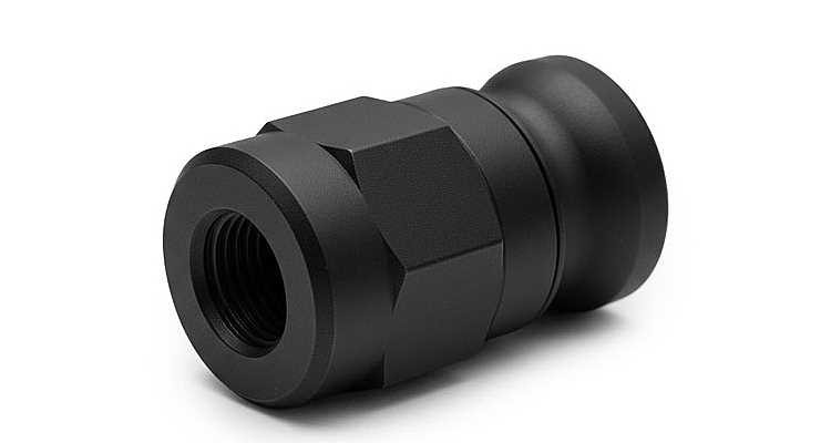 Qeridoo becco Vollachsadapter M10 x 1,0 (B-CAI100-25-BK100) f�r Qeridoo Kidgoo 2 2026 (Q-KDG2-26)