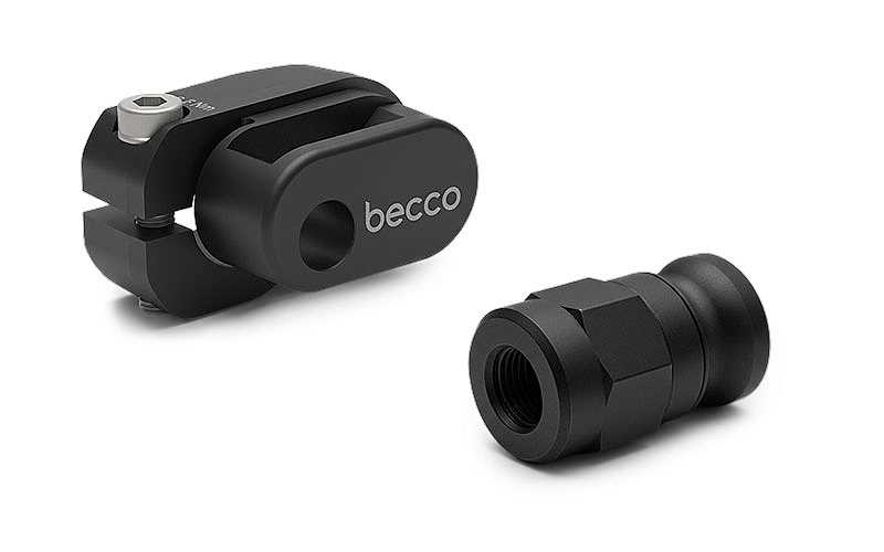 Qeridoo becco Vollachskupplung M10 x 1,0 (V-CAI100-25-BK100) f�r Qeridoo Kidgoo 2 2026 (Q-KDG2-26)