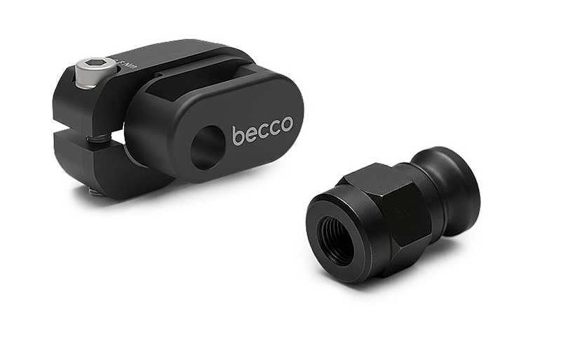 Qeridoo becco Vollachskupplung M10,5 x 1,0 (V-CAI105-25-BK100) f�r Qeridoo Kidgoo 2 2026 (Q-KDG2-26)