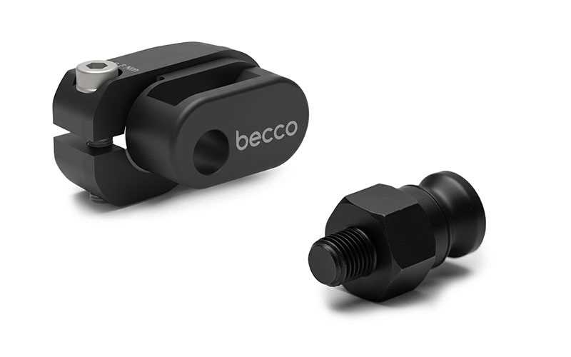 Qeridoo becco Vollachskupplung M10 x 1,5 (V-CAO100-25-BK150) f�r Qeridoo Kidgoo 2 2026 (Q-KDG2-26)
