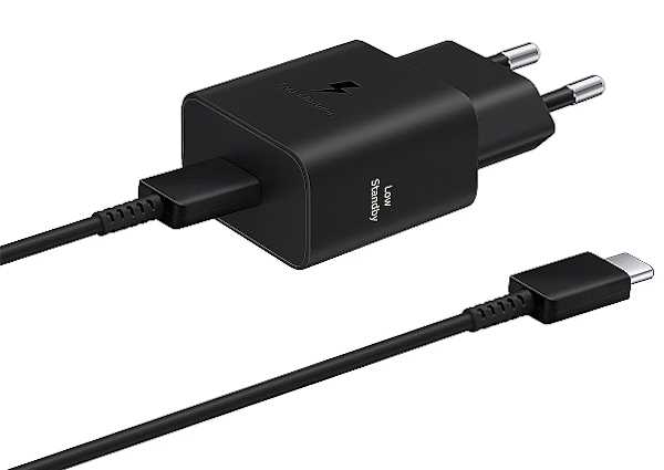 Samsung 15W USB-C Ladeger�t, schwarz (EP-T1510XBEGEU) f�r Samsung Galaxy 25 FE
