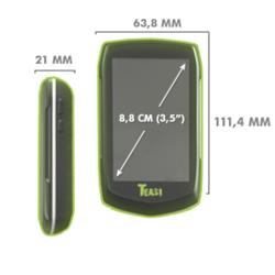 Abmessungen des 
Teasi one 3.