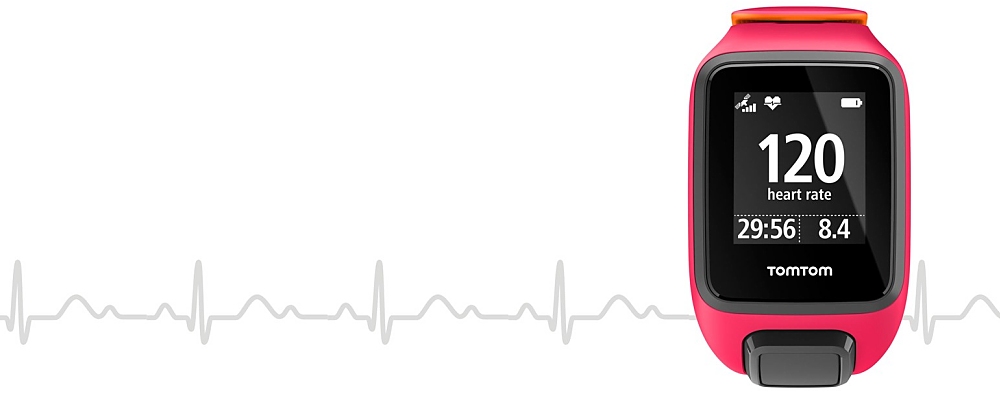 TomTom Runner mit Herzfrequenz Peaks