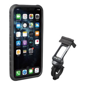 Topeak RideCase, schwarz (TT9865BG) mit Fahrradhalterung für Apple iPhone 11 Pro Max