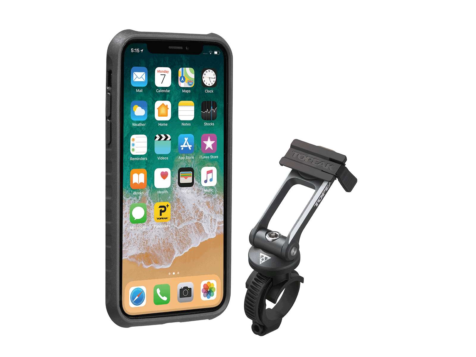 Produktbild von Topeak RideCase - Schutzhülle mit Fahrradhalterung für Apple iPhone X / Xs