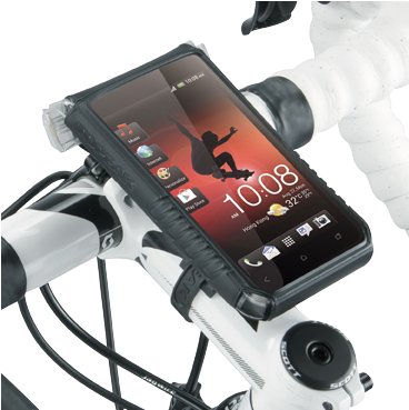Topeak SmartPhone DryBag5 in schwarz - Schutzhülle mit Fahrradhalterung für  Smartphones mit 4-5 Zoll Displays