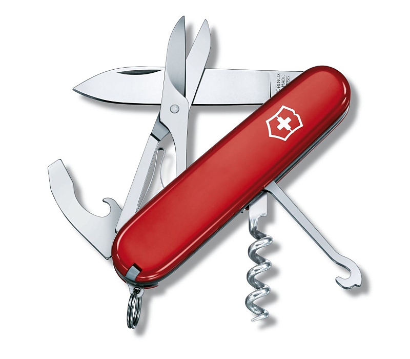 Produktbild von Victorinox Compact, rot (1.3405) - Taschenmesser mit 15 Funktionen