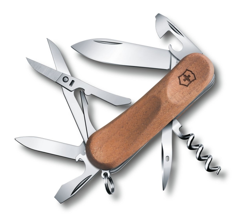 Produktbild von Victorinox Evowood 14 (2.3901.63) - Taschenmesser mit eleganten Holz Schalen und 12 Funktionen