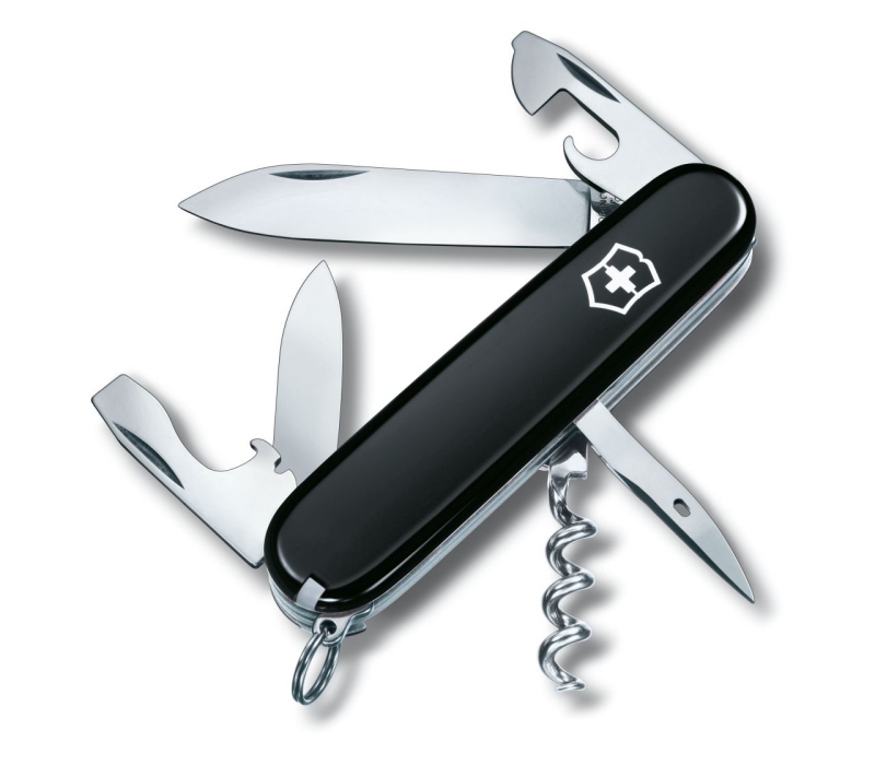 Produktbild von Victorinox Spartan, schwarz (1.3603.3) - Schweizer Taschenmesser mit 12 Funktionen
