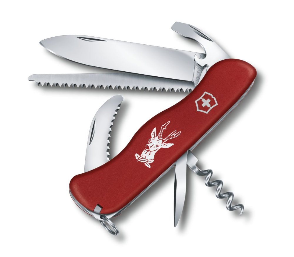 Produktbild von Victorinox HUNTER 0.8573 rot, das Schweizer Taschenmesser als 13in1 Multi-Tool